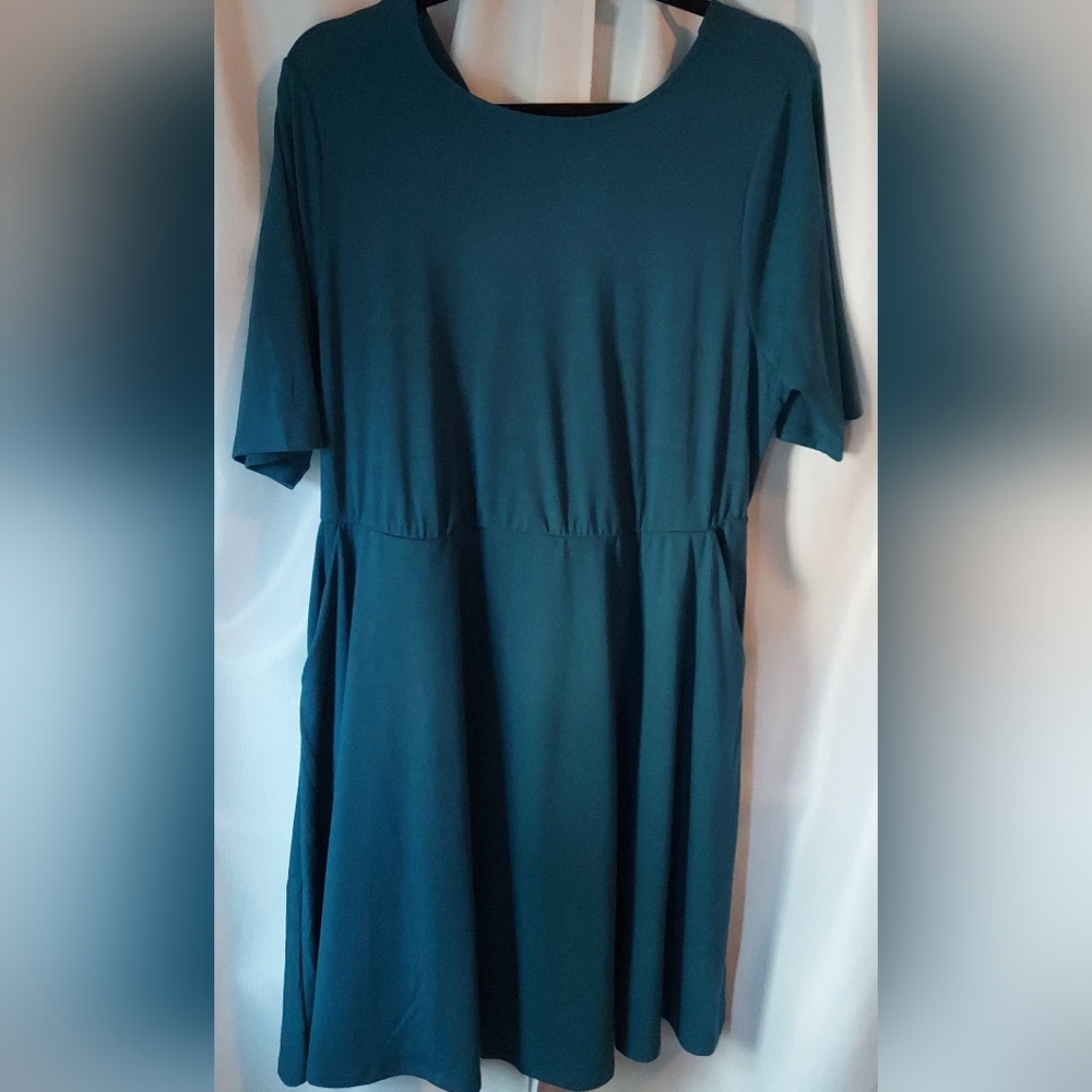 Torrid Mini Jersey Twist Back Skater Dress with 2 Pockers